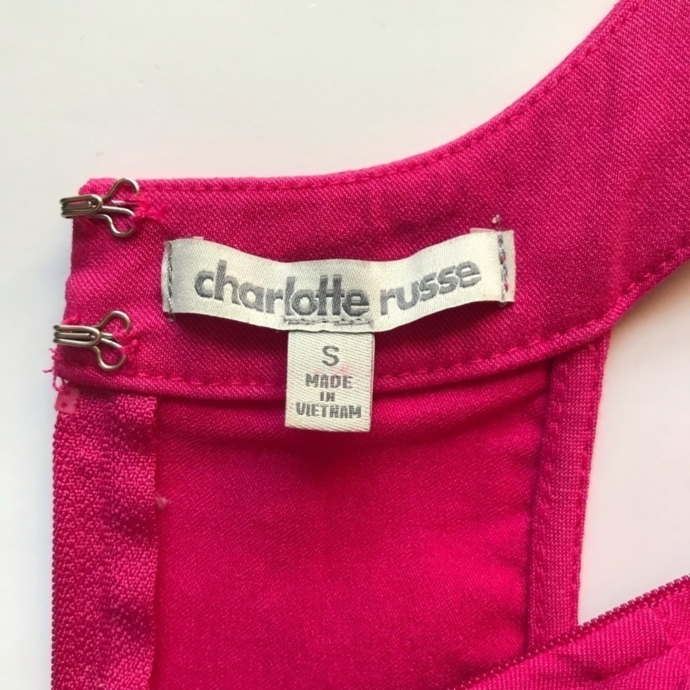 BarbieCore Y2K Hot Pink Bandage Body Con Minidress Size Small - Picture 10 of 15
